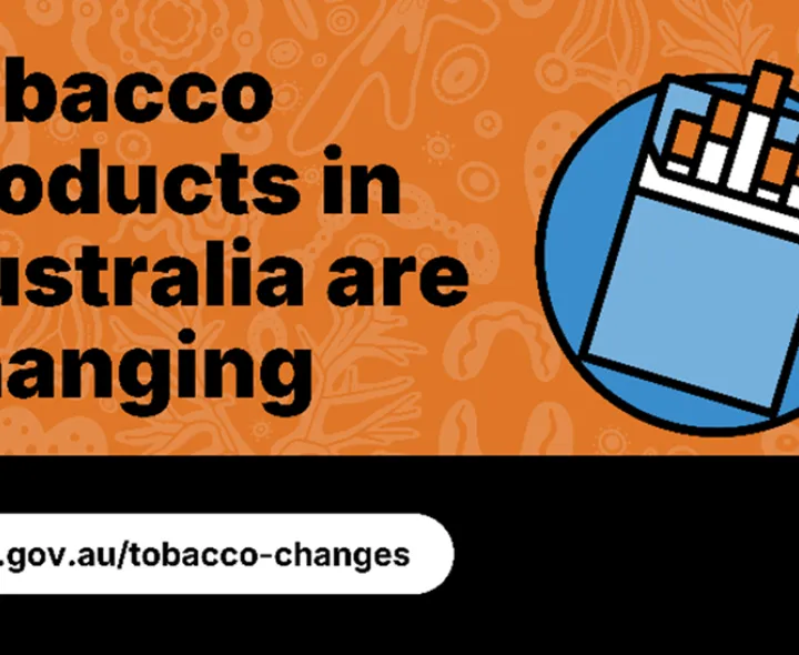 Banner says tobacco products in Australia are changing