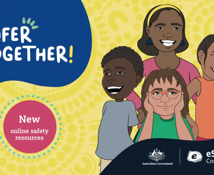 Safer together - eSafety campaign poster