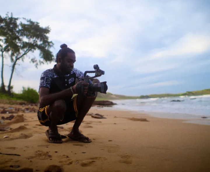 Gutiŋarra Yunupiŋu for the First Nations Arts and Culture Awards 2025. Photo credit: Going North