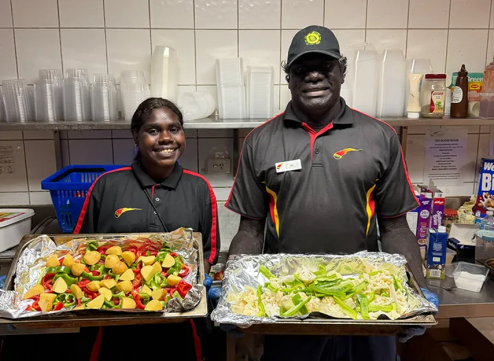 Keshayla and Lili, Good Food People in Gapuwiyak