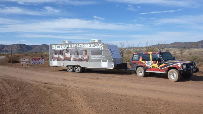 The Liitle Caravan of Fun stops off in Coober Pedy, SA